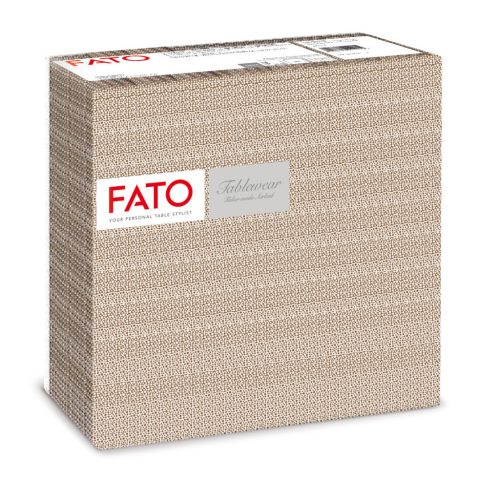 Fato Airlaid szalvéta 40x40cm Csipke mogyoró 50 lapos