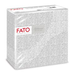 Fato Airlaid szalvéta 40x40cm Mosaic silver 50 lapos