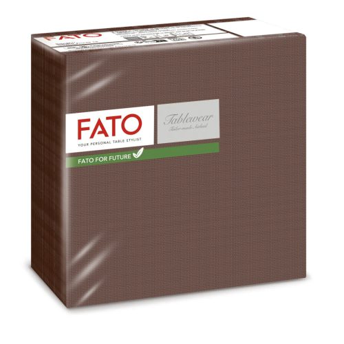 Fato Airlaid szalvéta 40x40cm Shade csokoládé barna 50 lapos