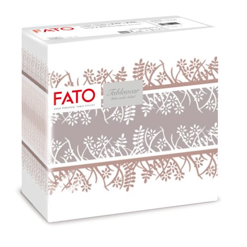 Fato Airlaid szalvéta 40x40cm Garden cappuccino 50 lapos