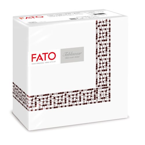 Fato Airlaid szalvéta 40x40cm Mykonos kakaó 50 lapos