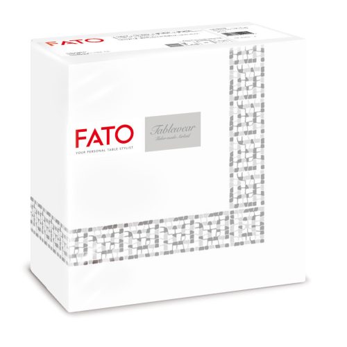 Fato Airlaid szalvéta 40x40cm Mykonos ezüst 50 lapos