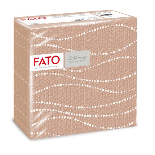 Fato Airlaid szalvéta 40x40cm Perle hazelnut 50 lapos