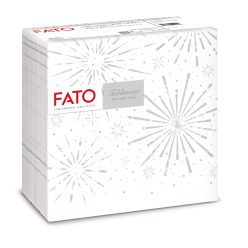   Fato Airlaid karácsonyi szalvéta 40x40cm Incanto Silver 50 lapos