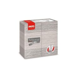   Fato Airlaid szalvéta Quick pocket 40x40cm Millerighe grey 40 lapos