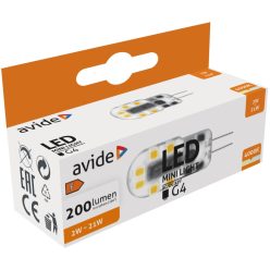 Avide LED 2W G4 NW 4000K Fekvő