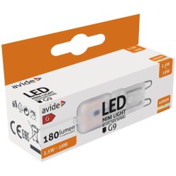 Avide LED 2.5W G9 NW 4000K fekvő