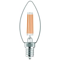 Avide LED Filament Candle 4.9W E14 WW 2700K Super High Lumen