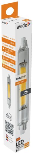 Avide LED 10W R7S 18x118mm NW 4000K Dimm.