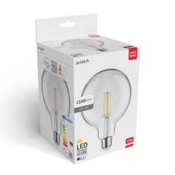 Avide Value LED G125 Filament Globe E27 12W WW 3000K