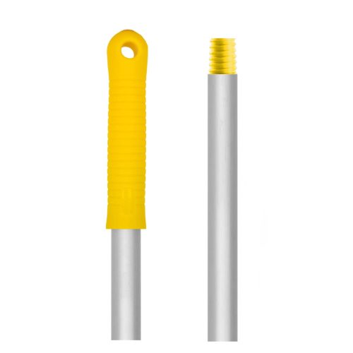 Alumínium felmosónyél, szálcsiszolt, menetes, sárga 130cm