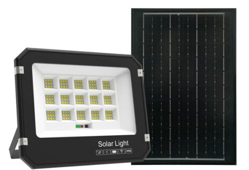 Avide LED Szolár Reflektor 50W CCT különálló napelemmel, távirányítóval