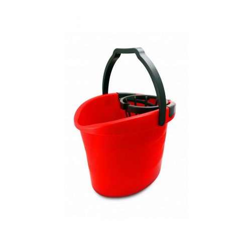 Bonus Felmosó vödör 18l + csavaró kosár (piros-gránit)