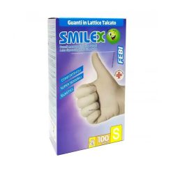   Berica Smilex febi  egyszerhasználatos latex fehér XL, 100 db / doboz