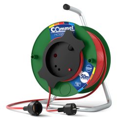   Commel Kábel dob - PVC 280 mm, egyfázisú, 3x1,5 16 A 230 V ~ 3500W, 50M, kerti gépekhez