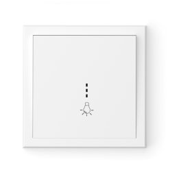   Commel Adria nyomó kapcsoló jelzőfénnyel N101 süllyesztett fehér  