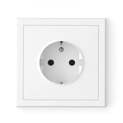   Commel Adria Schuko csatlakozóaljzat dugalj, csavaros bekötés, süllyesztett fehér  