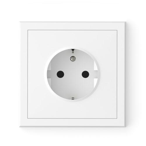 Commel Adria Schuko csatlakozóaljzat dugalj, csavaros bekötés, süllyesztett fehér  