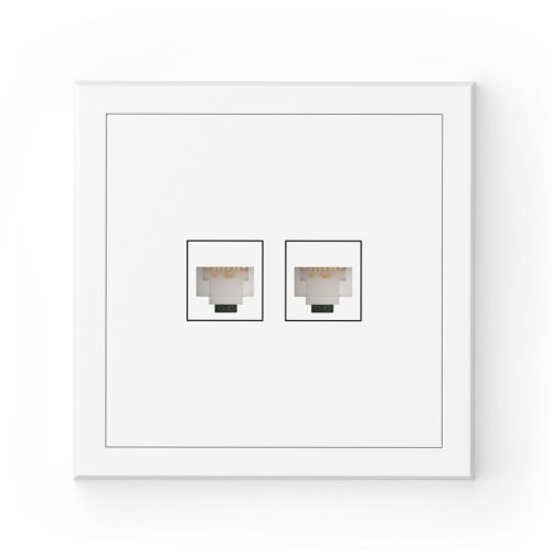 Commel Adria csatlakozóaljzat RJ45, CAT6 süllyesztett fehér  