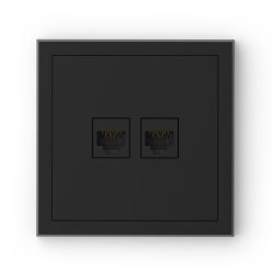   Commel Adria csatlakozóaljzat RJ45, CAT6 süllyesztett fekete