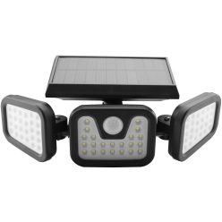   Entac Napelemes Műanyag Fali lámpa 15W SMD 3 fej mozgásérzékelővel