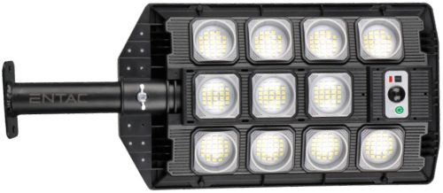 Entac LED Szolár Utcai Lámpa Távirányítóval, Mozgásérzékelővvel Autamata Dimm funkcióval, 1000lm