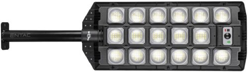 Entac LED Szolár Utcai Lámpa Távirányítóval, Mozgásérzékelővvel Autamata Dimm funkcióval, 1500lm