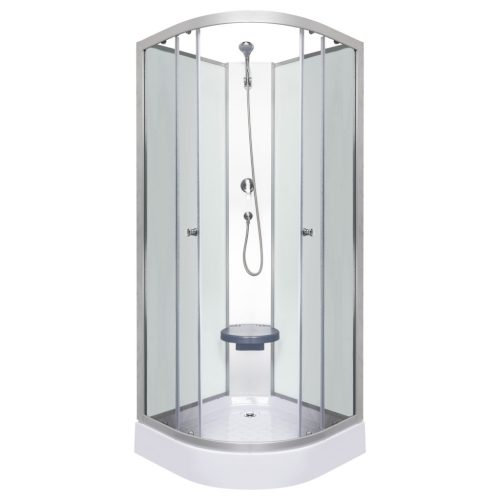 Evora White 90 hátfalas zuhanykabin zuhanytálcával