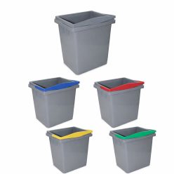 Filmop 4 literes szürke vödör piros fogantyúval