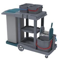   Herkules Classic Takarító kocsi műanyag, 2x18l-es + 4x5L-es vödörrel