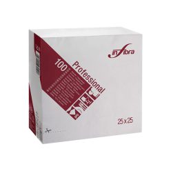 Infibra Szalvéta 25x25cm fehér 2 réteg 100 lap/csomag 