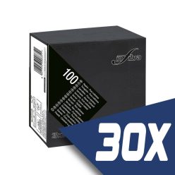   Infibra Szalvéta 25x25cm fekete 2 réteg 100 lap/csomag (30 csomag)