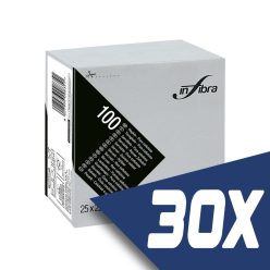   Infibra Szalvéta 25x25cm szürke 2 réteg 100 lap/csomag (30 csomag)
