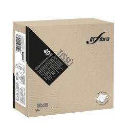 Infibra Szalvéta 38x38cm Greige 2 réteg 40 lap/csomag 