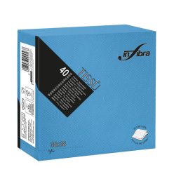 Infibra Szalvéta 38x38cm Türkiz 2 réteg 40 lap/csomag 