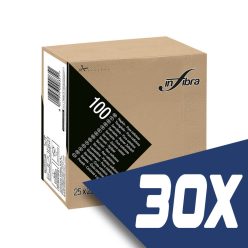   Infibra Szalvéta 25x25cm kapucsinó 2 réteg 100 lap/csomag (30 csomag)