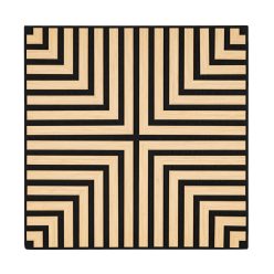 Akusztikus falpanel Deco V bambusz hatású 60x60x1,8 cm