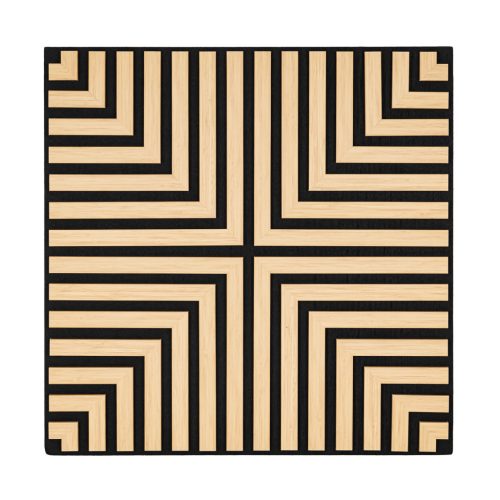 Akusztikus falpanel Deco V bambusz hatású 60x60x1,8 cm
