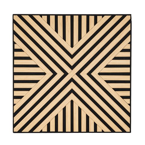 Akusztikus falpanel Deco VII bambusz hatású 60x60x1,8 cm