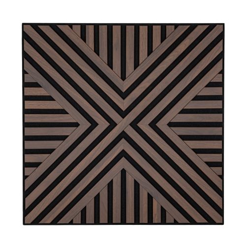 Akusztikus falpanel Deco VII dió hatású 60x60x1,8 cm