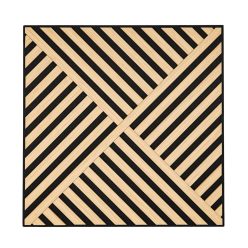 Akusztikus falpanel Deco VIII bambusz hatású 60x60x1,8 cm
