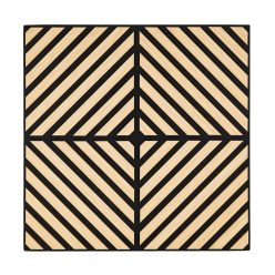 Akusztikus falpanel Deco IX bambusz hatású 60x60x1,8 cm