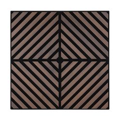 Akusztikus falpanel Deco IX dió hatású 60x60x1,8 cm