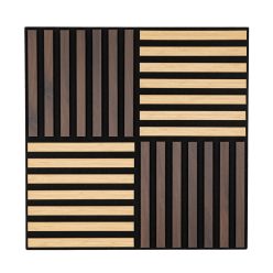 Akusztikus falpanel Deco X bambusz hatású 60x60x1,8 cm