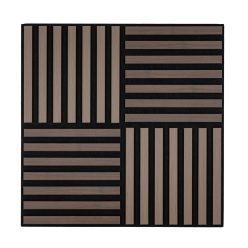 Akusztikus falpanel Deco X dió hatású 60x60x1,8 cm