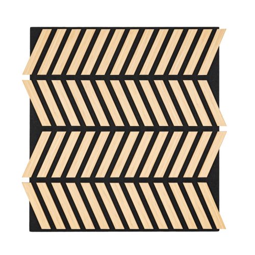 Akusztikus falpanel Deco XII bambusz hatású 60x60x1,8 cm