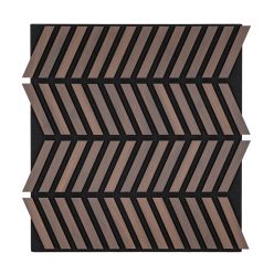 Akusztikus falpanel Deco XII dió hatású 60x60x1,8 cm