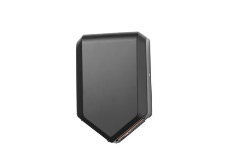 Kézszárító, rozsdamentes acél, fekete, légpengés 1000W