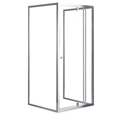   Flexi 80x90 cm falsíkra szerelhető aszimmetrikus zuhanykabin zuhanytálca nélkül