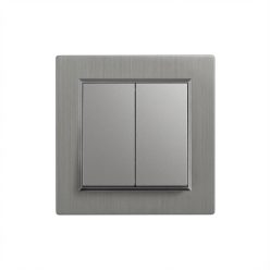 Nova csillárkapcsoló 105 szürke szálcsiszolt kerettel